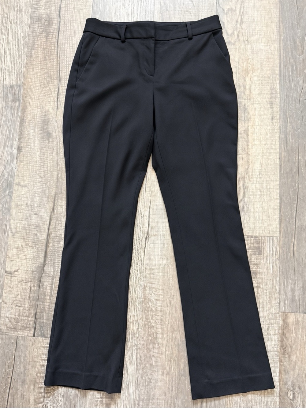 Express Columnist Barely Boot Black Pants Size 6S Mid Rise Stretch